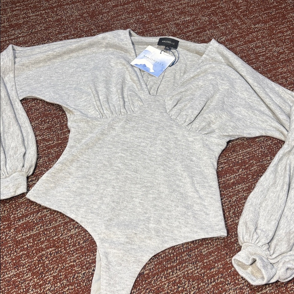 NWT Majorelle Killian grey sweater bodysuit women’s small